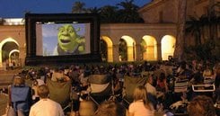 Outdoor Movies on and Inflatable Movie Screen in San Diego California
