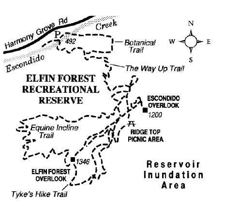 Elfin Forest Recreational Reserve near Escondido offers 10 miles of