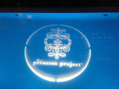 Projection in the pool during the event